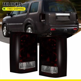 Mayello For 2009-2015 Honda Pilot Tail Lights Brake Lamps Aftermarket 09-15 Left+Right
