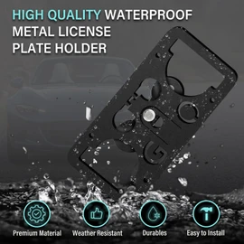 No Drill Front Bumper License Plate Mount Compatible with Honda CR-V 2017-2025 Front Grille License Plate Mounting Bracket Holder Car License Plate Frames Accessories Kit