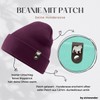 siviwonder English Bulldog Hat Patch Leather Walking Beanie Knitted Hat