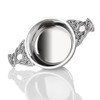 Hamilton & Young Celtic Plain Silver Plated Quaich - 3"