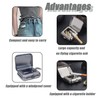 VOVCAMLS 2 Set Portable Ashtray Pocket Ashtray Windproof Ashtray with