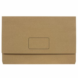 MARBIG(R) 4003104 Enviro Slimick Document Wallet Foolscap Kraft Pack 10