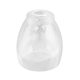 Anmire Clear Seeded Glass Shade, Modern Light Fixture Replacement Globe or Cover with 1-5/8-Inch Fitter for Chandelier Wall Sconce Pendant Light, G0022
