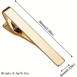 Men's Tie Clip Set, Classic tie clip for men, Includes Silver Black Gold Tie Clip, Elegant Accessories for Formal & Casual Occasions-Great Gift for Men