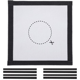 Stove Jack Kit for Tent Highly Flame-Retardant DIY Stove Jack for Hot Tent 9.4" x 9.4"
