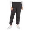 Bar III Womens Plus Office Business Ankle Pants Black 20W