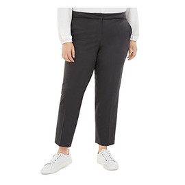 Bar III Womens Plus Office Business Ankle Pants Black 20W
