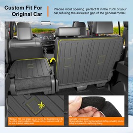 powoq 5 Seats Cargo Mat Compatible with 2025 2026 Toyota 4Runner Trunk Mat (No Hybrid EV & i-Force MAX) Cargo Liner TPE Back Seat Protector Trunk Liner Replacement for 2025 2026 4Runner Accessories