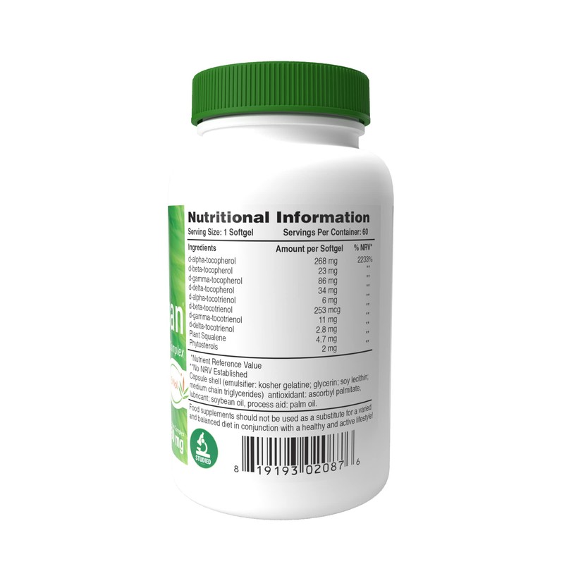 Tocospan Vitamin-E (feat. EVNOL™ Tocotrienols) 400 IU Full Spectrum Tocotrienols