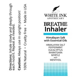 White Ink White Ink Breathe Better Pink Himalayan Sea Salt Nasal Inhaler | Congestion | Allergy | Focus | Aromatherapy Sinus | Lung (2)