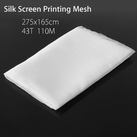 EsportsMJJ 43T 110M White Polyester Screen Print Fabric Textile 275 x 165 cm