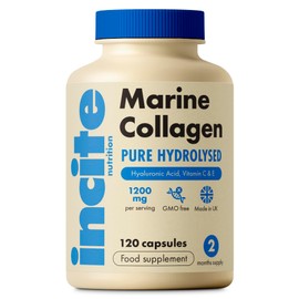 Marine Collagen Supplements for Women & Men 1200mg | 120 High Strength Marine Collagen Capsules | Pure Superior Type 1 Hydrolysed with Hyaluronic Acid, Vitamins C, E, B12, Copper, Zinc and Iodine