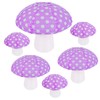 6 Pcs Mushroom Shaped Paper Lanterns for Alice in Wonderland