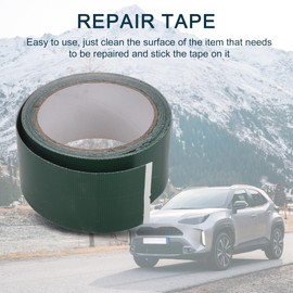 TUCKBOLD Truck RV Car Tape 1.97"x16.40ft Self-Adhesive | PVC Leak-Proof Tent Awning Tape Tarpaulin Repair Tape Green 1pcs