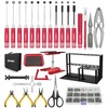 RC Tool Kit Screwdriver Set (Flat, Phillips, Hex) Metal Holder,