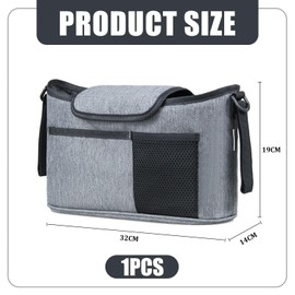 1 Piece Stroller Storage Bag, Portable Storage Bag, Multifunctional Stroller Hanging Bag, Large Capacity Storage Bag, Stroller Accessories
