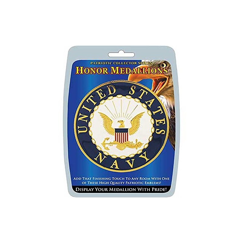 EagleEmblems MD1004 Medallion-USN (4'')