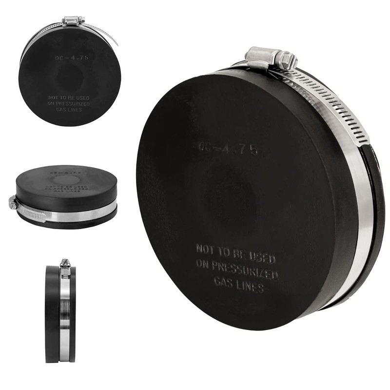 Fernco QC-4.75 4-in. Qwik Cap Schedule 40 PVC Pipe Socket