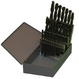 CML Supply 29pcs Topline Drill Bit Set 1/16"-1/2" by 64th USA Huot Index, Roll Forged HSS Jobber Length General Purpose