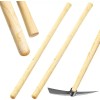 2 Pcs Solid Wood Replacement Handle for Round Eye Hoe
