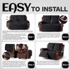 KinCam Waterproof Loveseat Recliner Cover, Non-Slip Reclining Couch Covers for