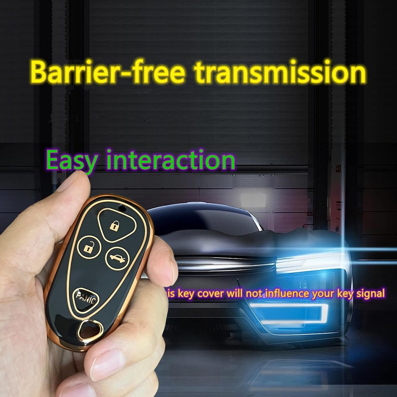WKEDQAF Key Fob Cover Fit for Acura Keyless Entry Remote
