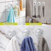 Antimbee 3 Pack Suction Cup Hooks, Clear Suction Cup Hanger,