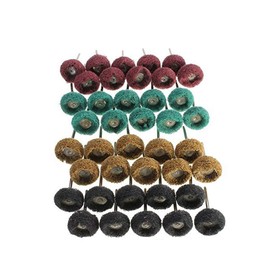 Chiloskit Sanding Discs Polishing Wheel Set Rotary Tool Accessory Polishing Set Wire Brushes for Dremel Rotary Tool 40 Pieces