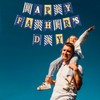 Happy Father's Day Gold Banner Bunting Banner for Dad Father's