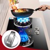 Azushwer 4 Pcs 6MM Silver Gas Hob Knobs, Universal Cooker