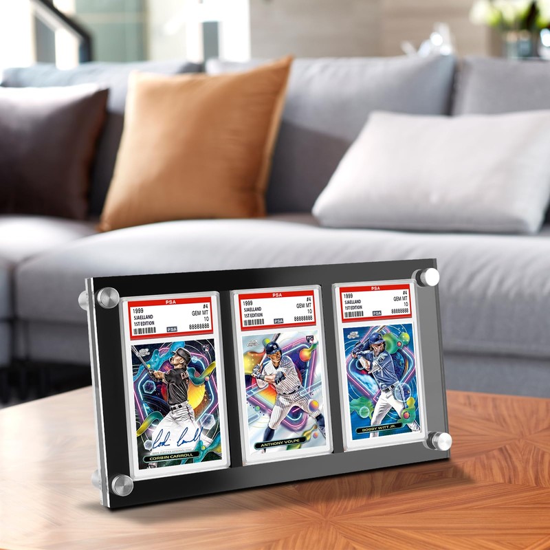 Black 35PT Graded Card Display Wall Mount with Screw -