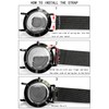 Xiruve Stainless Steel Mesh Quick Release Replacement Strap for Men