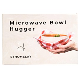 Microwave Bowl Huggers Set of 5 Hot Bowl Holders Heat Insulated Microfiber & Sponge Heat Resistant Bowl Cozies for Hot & Cold Food Bowl Holder for Soup, Pasta, Noodles & Rice Bowl