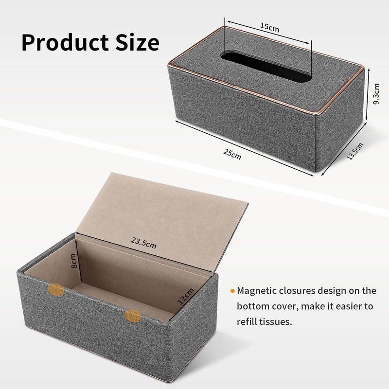 LADSTAG Tissue Box Tissue Dispenser Cosmetic Tissues Box Made of