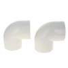MroMax 50mm ID Slip 90 Degree PVC Pipe Fitting Elbow
