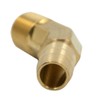 Legines Brass Hose Barb Fitting, 45 Degree Elbow, 3/8" Barbed