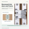 180 Degree Invisible Concealed Cross Door Hinge, Metal Hidden Folding