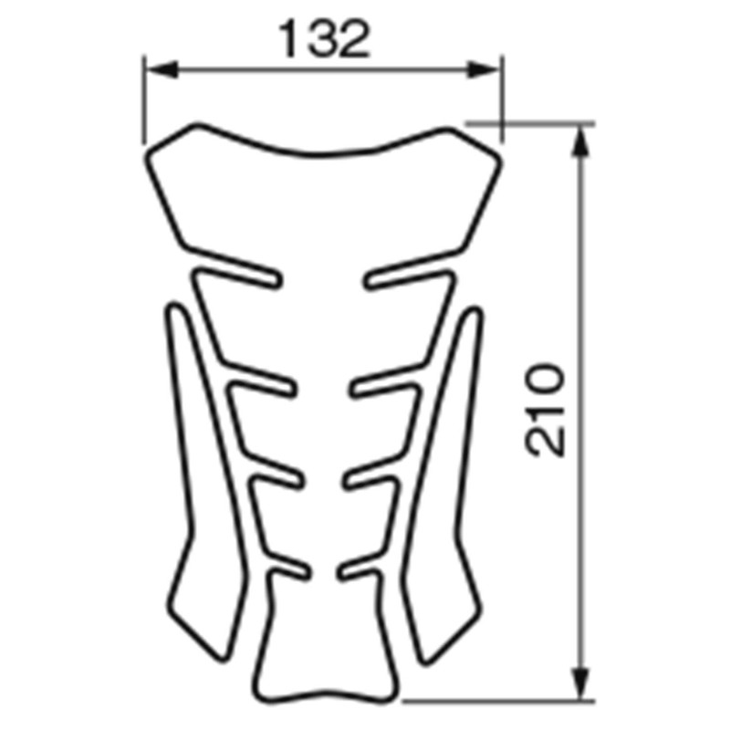 Daytona PROGRIP 98012 Motorcycle Anti-Scratch Seal Tank Pad 3 Pieces