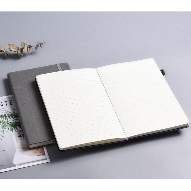 Bullet Dotted Journal - A5 Dotted Notebook, 140GSM Thick Paper,