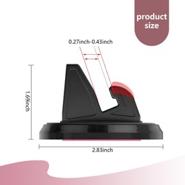 Tesnaao 1 PC Car Dashboard Cell Phone Holder, 360 Degrees Rotatable Mobile Phone Fixture, Car Navigation Bracket, Car Interior Modification, Universal for Most Cars, SUVs and Vans (Pink)