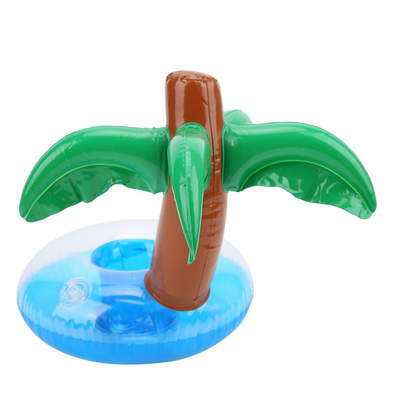 12pcs Coconut Trees Inflatable Pool Drink Holder Beach Party Cup