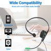 Wired Headset, 3.5mm Single Ear Headphone Gaming Headset with Noise