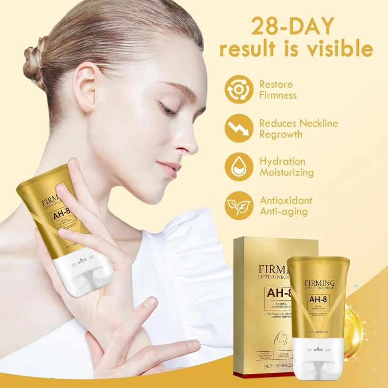 Crema Reafirmante Para El Cuello Ah-8, 2 Unidades, Crema Par