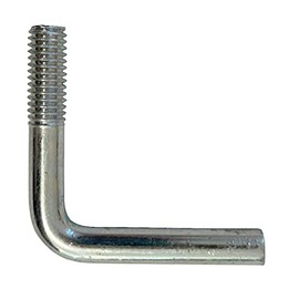 Foundation Bolt (Anchor or L-Bolt) M6 x 35 mm Zinc Plated Mild Steel - Pack Size : 2