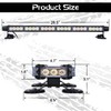 Linkitom 28.5" 54 LED Strobe Light Bar, High Intensity Amber/White