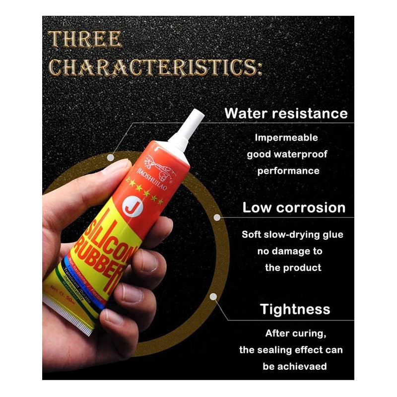 Silicone Glue,Clear Silicone Adhesive for Silicone Rubber Waterproof,Instant,Heat Resisting,Liquid Silicone