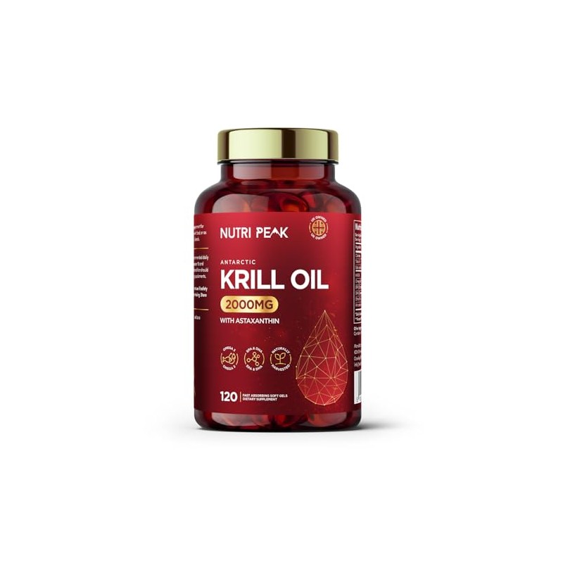 Max Strength Antarctic Krill Oil Softgels | 2000MG | 120