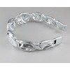 Shiny Silver lame headband 1.5 wide faux leather headband hair
