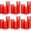 Shihanee 36 Pcs Pillar Candles and Glass Cylinder Vases Tall