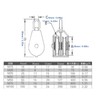 Double Pulley, 2 Pieces, Double Pulley, Stainless Steel M25, Double